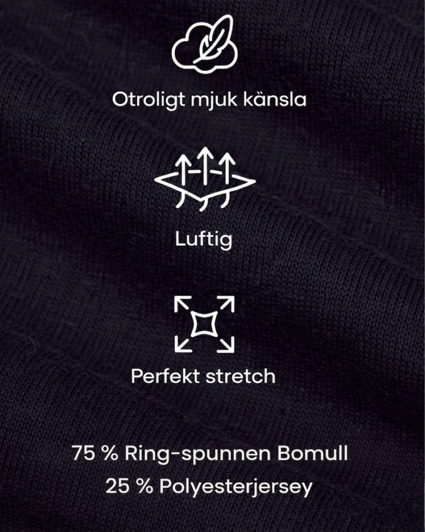 T-shirt Med Perfekt Passform - Svart (6-pack)