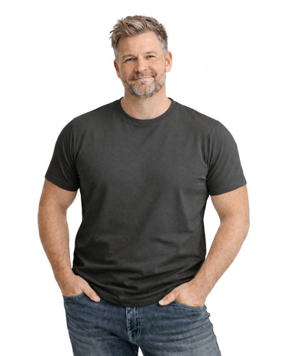 T-shirt Med Perfekt Passform - Grå