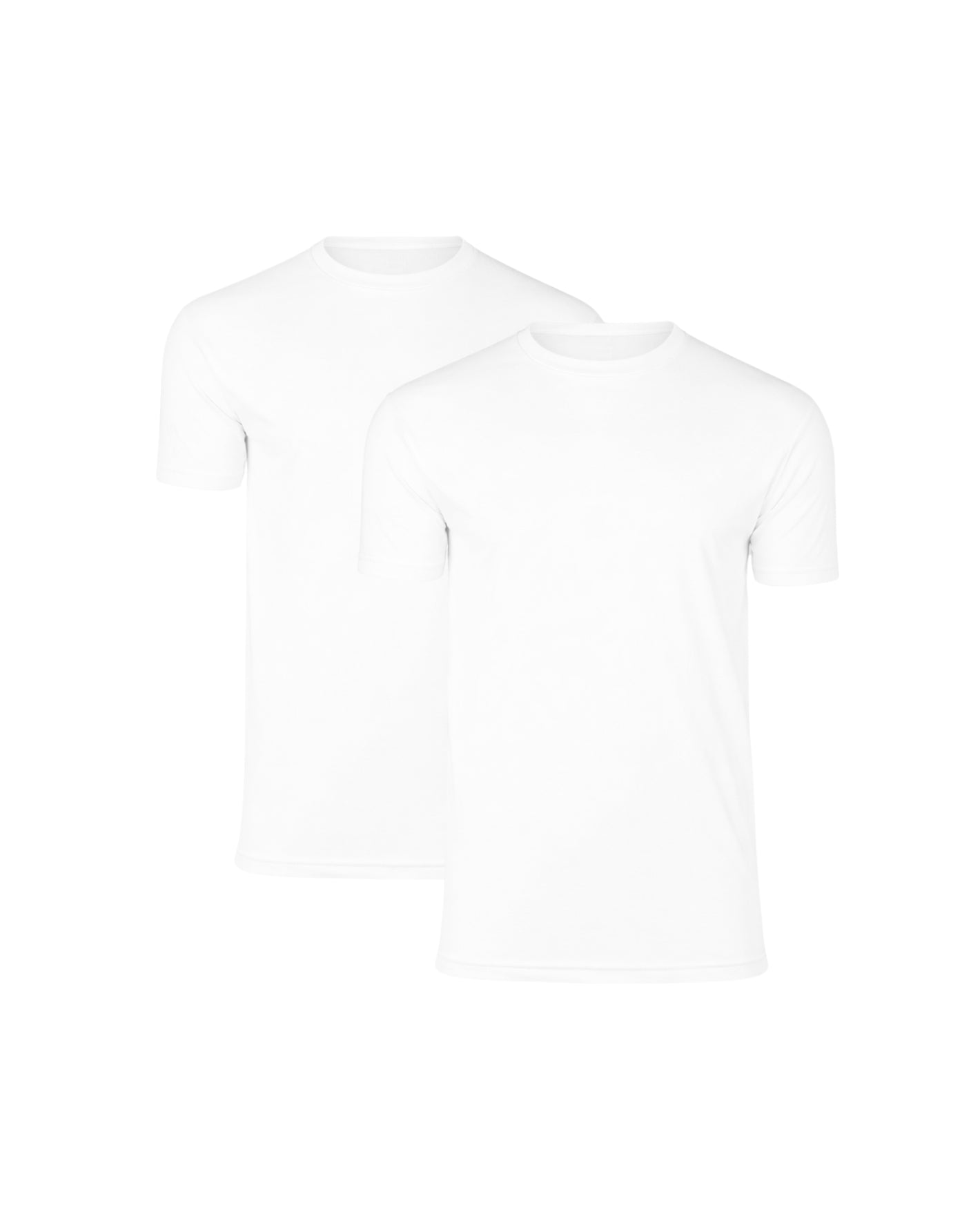 T-shirt Med Perfekt Passform - Vit (2-Pack)