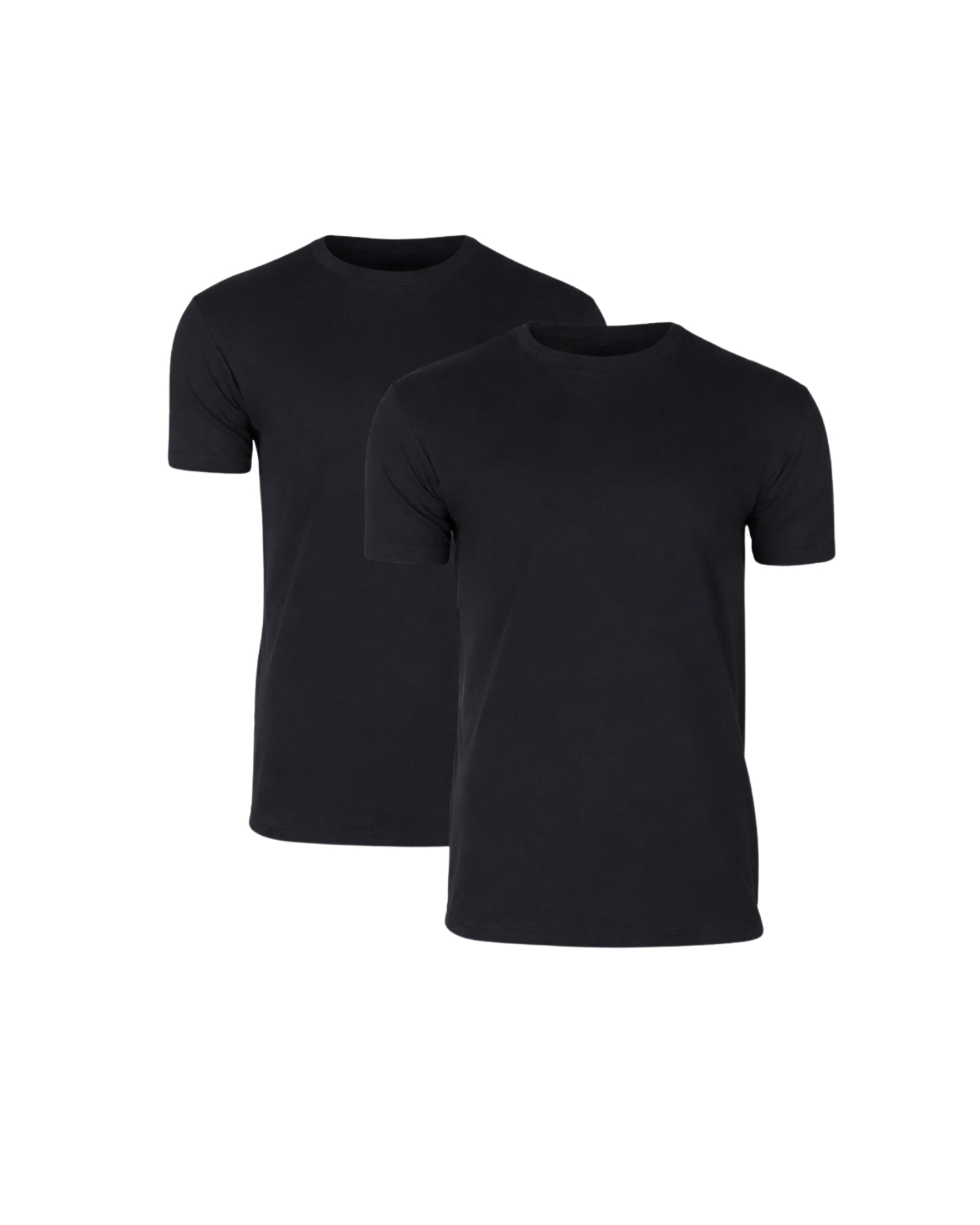 T-shirt Med Perfekt Passform - Svart (2-pack)