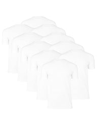 T-shirt Med Perfekt Passform - Vit (10-pack)