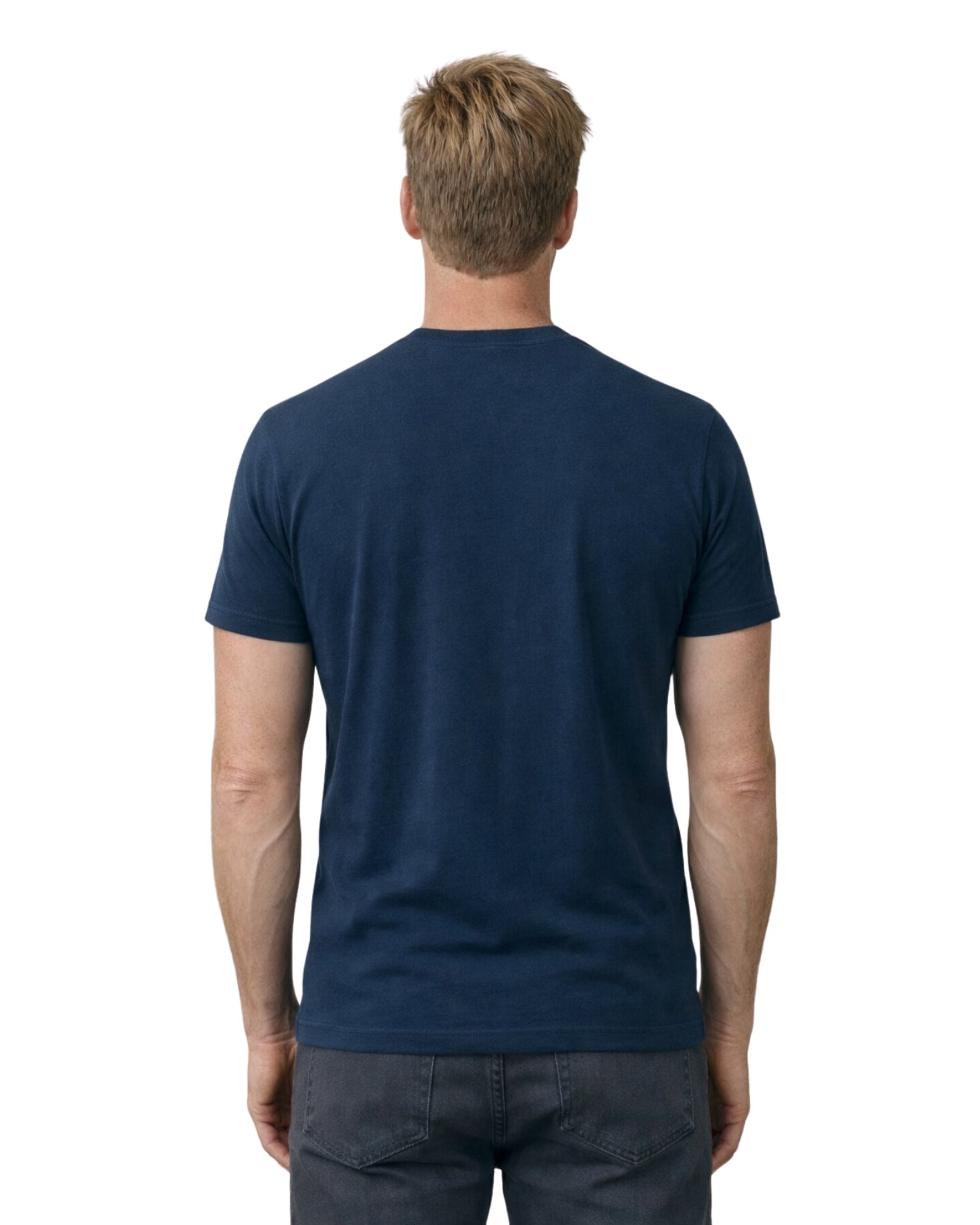 T-shirt Med Perfekt Passform - Marinblå