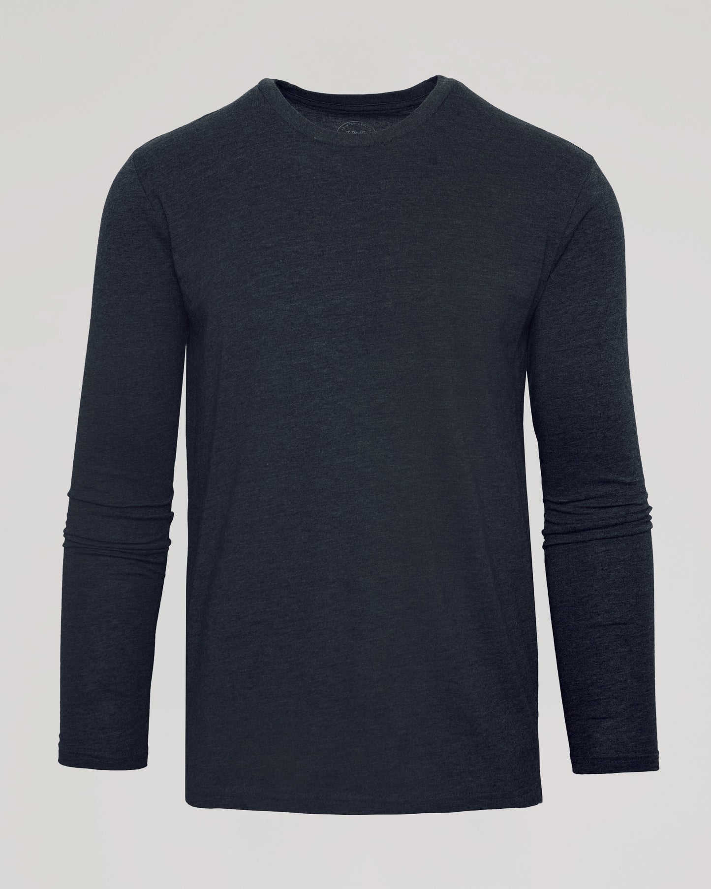 Charcoal Heather Gray Classic Long Sleeve Crew Neck