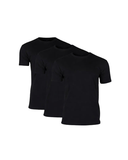 T-shirt Med Perfekt Passform - Svart (3-pack)