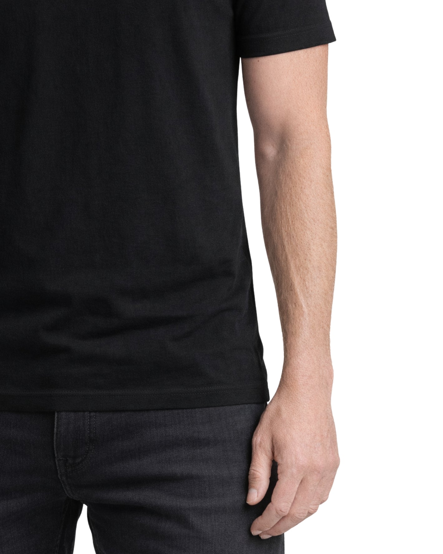 T-shirt Med Perfekt Passform - Svart (2-pack)