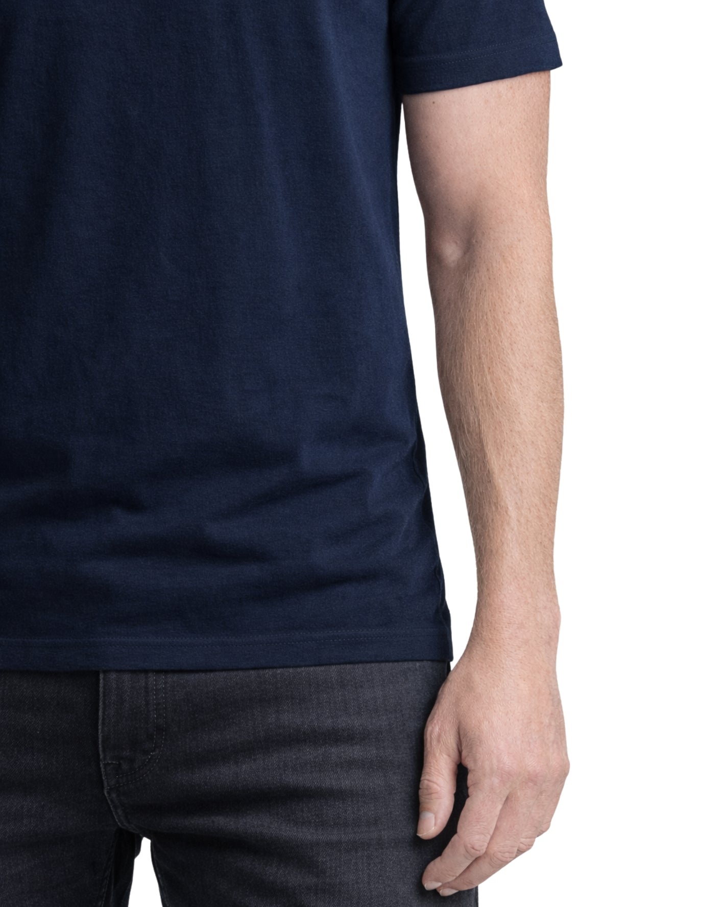 T-shirt Med Perfekt Passform - Marinblå