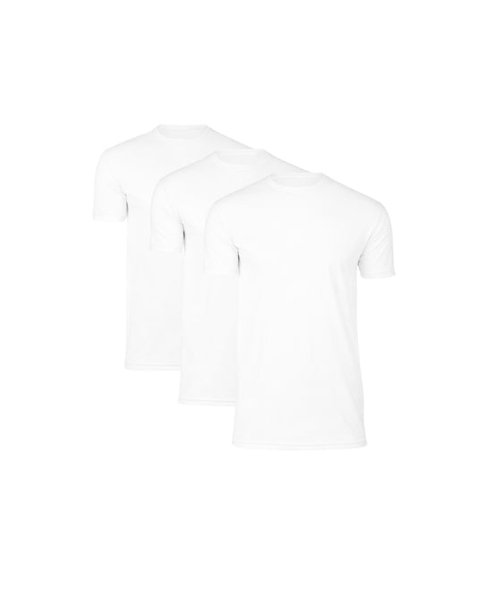 T-shirt Med Perfekt Passform - Vit (3-pack)