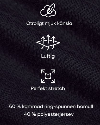 T-shirt Med Perfekt Passform - Svart (2-pack)