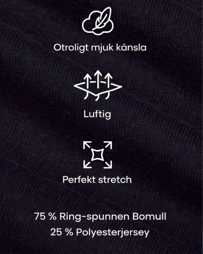 T-shirt Med Perfekt Passform - Svart
