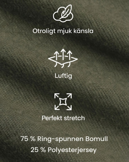 T-shirt Med Perfekt Passform - Grön
