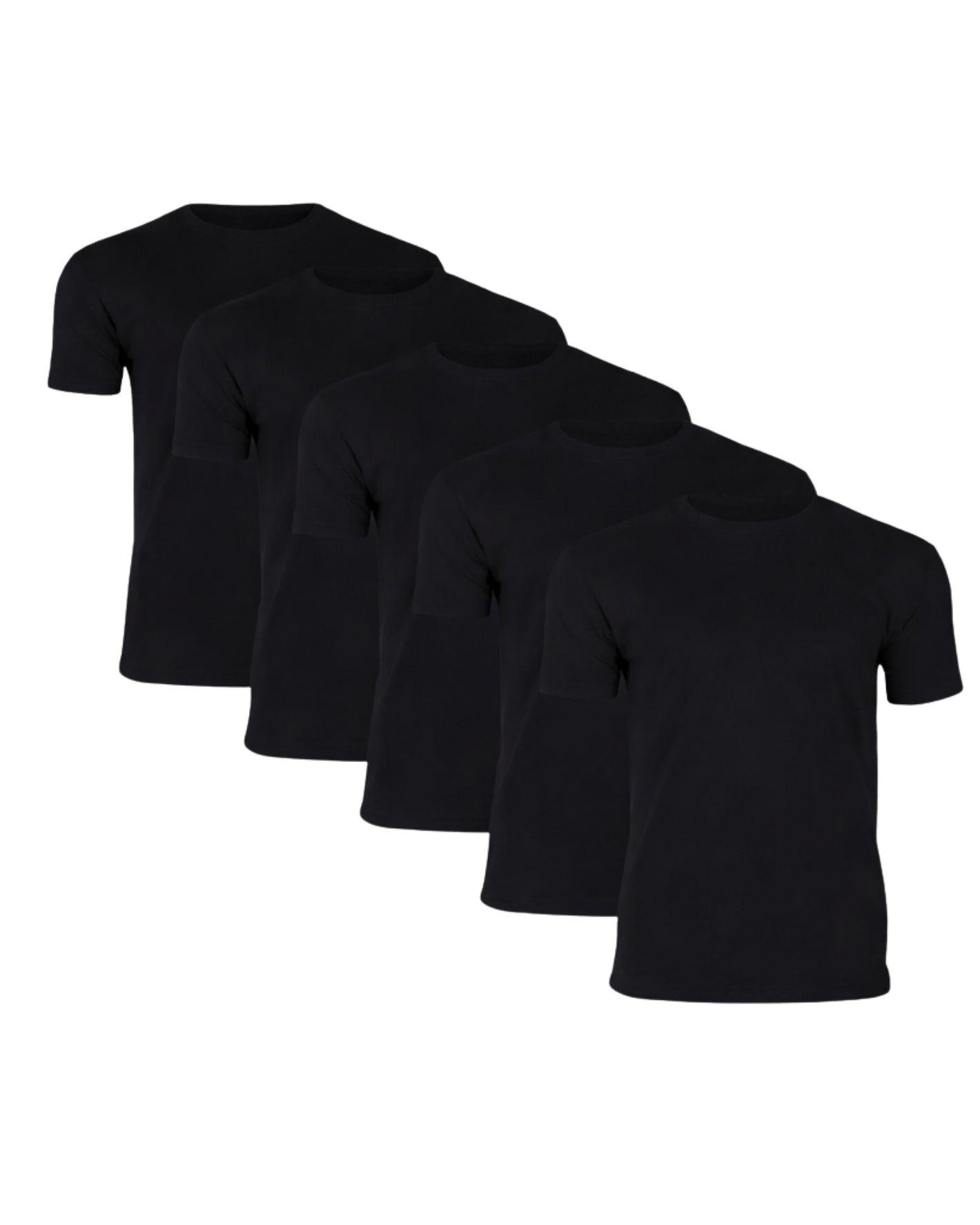 T-shirt Med Perfekt Passform - Svart (6-pack)
