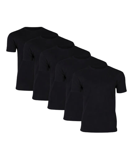 T-shirt Med Perfekt Passform - Svart (6-pack)