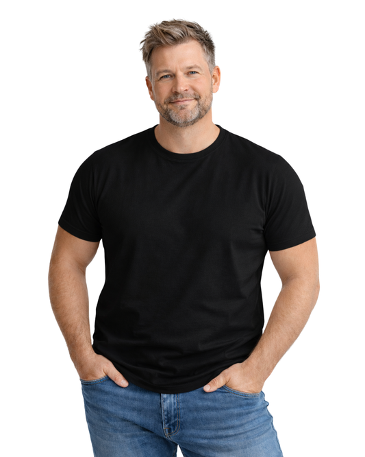 T-shirt Med Perfekt Passform - Svart