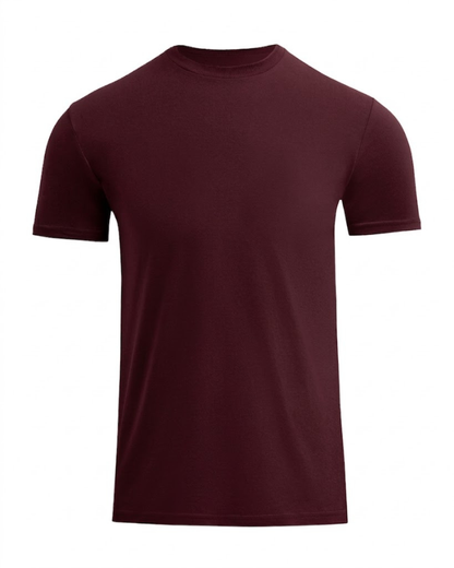 T-shirt Med Perfekt Passform - Vinröd