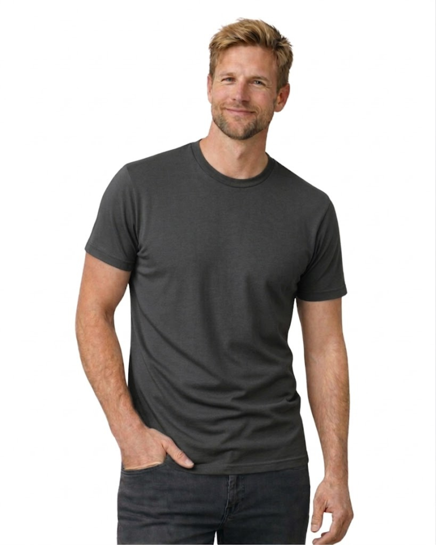 T-shirt Med Perfekt Passform - Marinblå/Grå/Grön (3-pack)