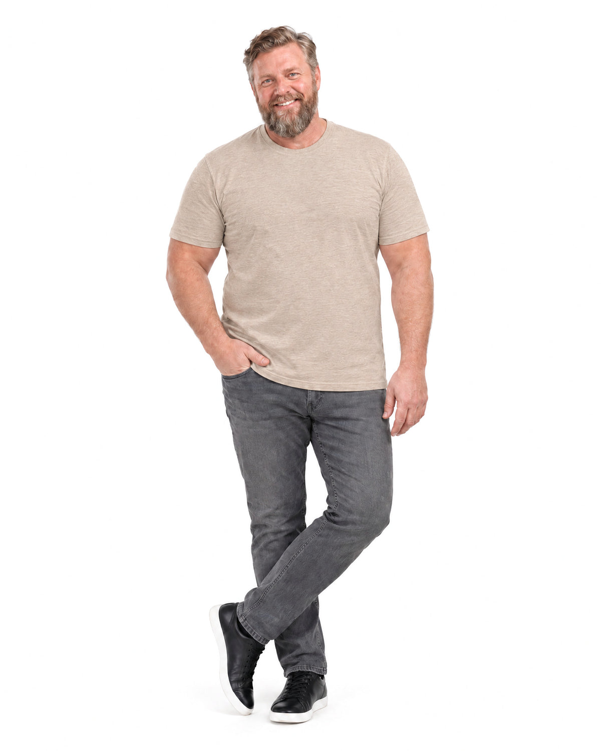 T-shirt Som Döljer Magen - Beige