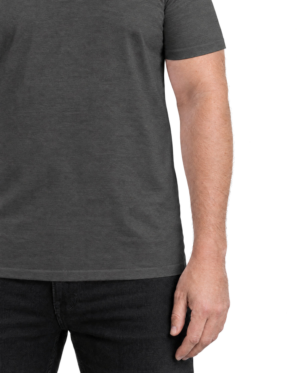 T-shirt Som Döljer Magen - Grå