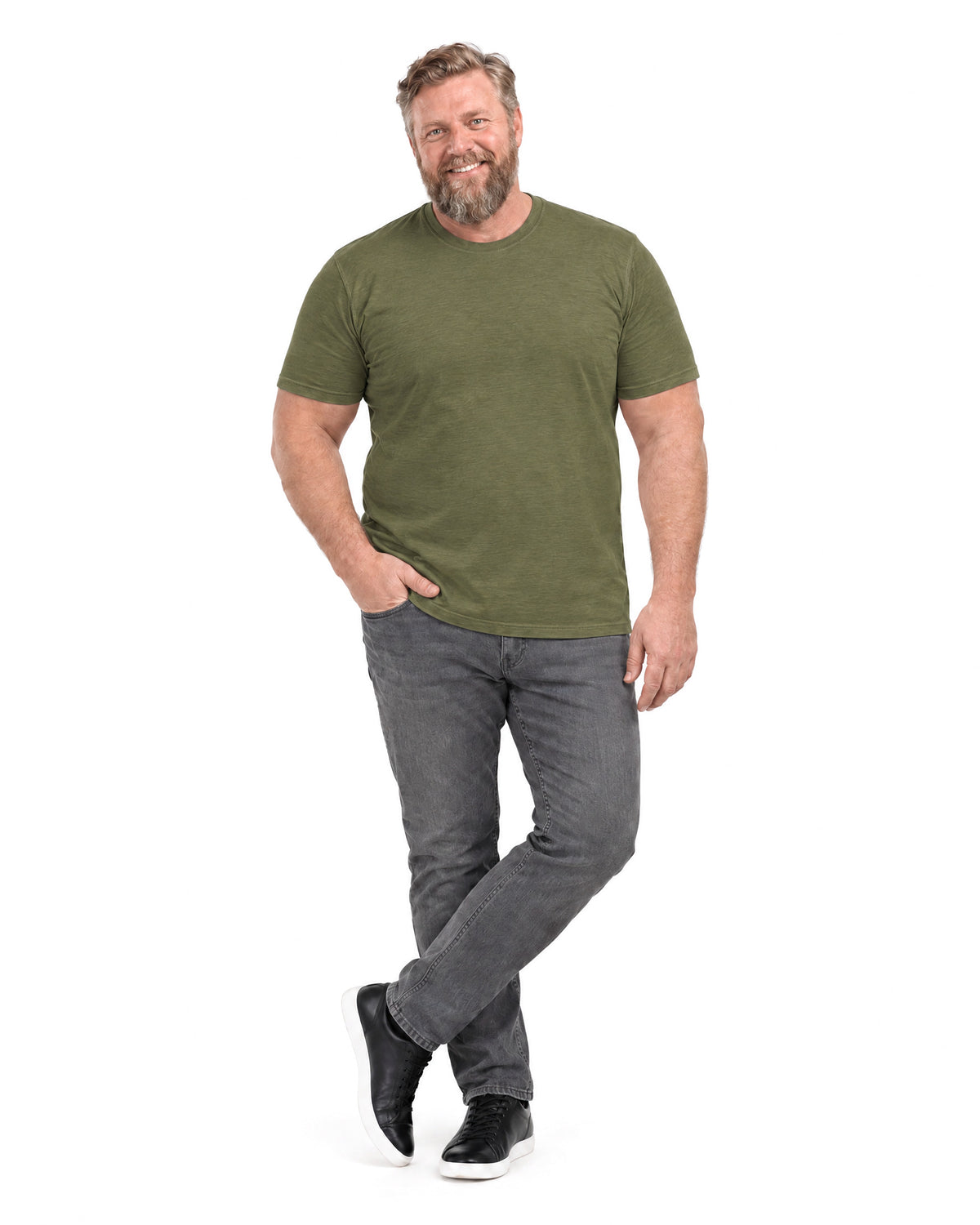T-shirt Som Döljer Magen - Grön