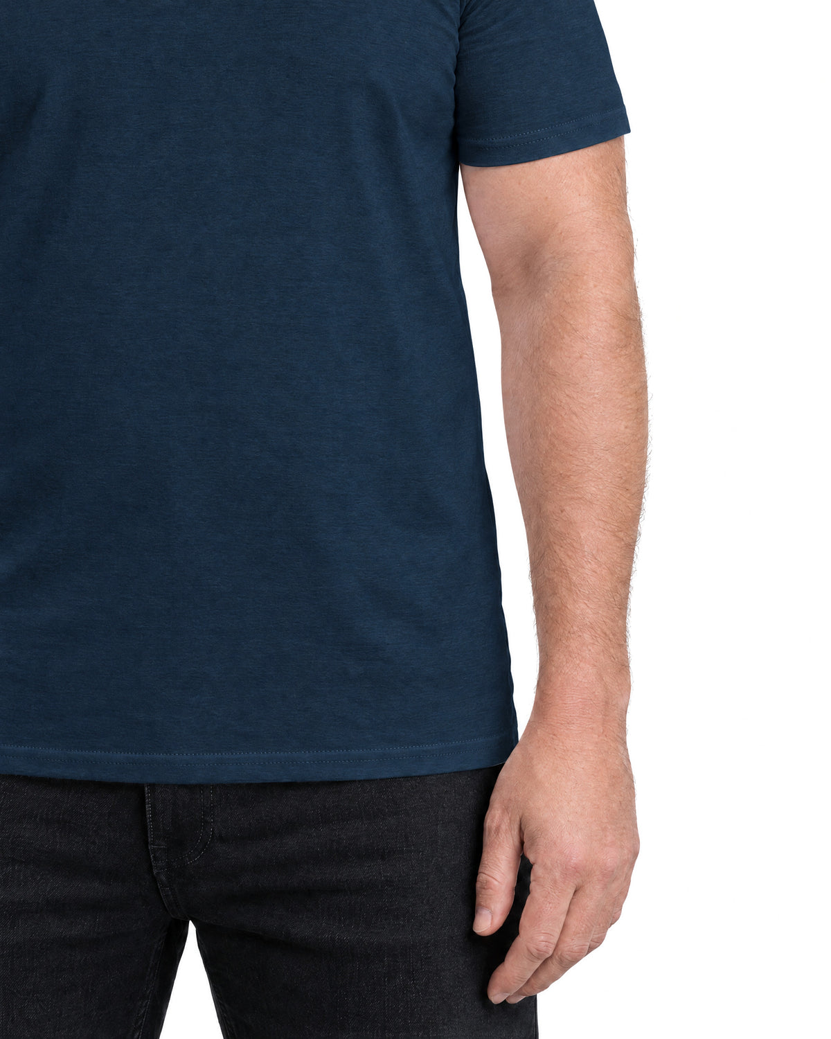 T-shirt Som Döljer Magen - Marinblå