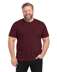 T-shirt Som Döljer Magen - Vinröd